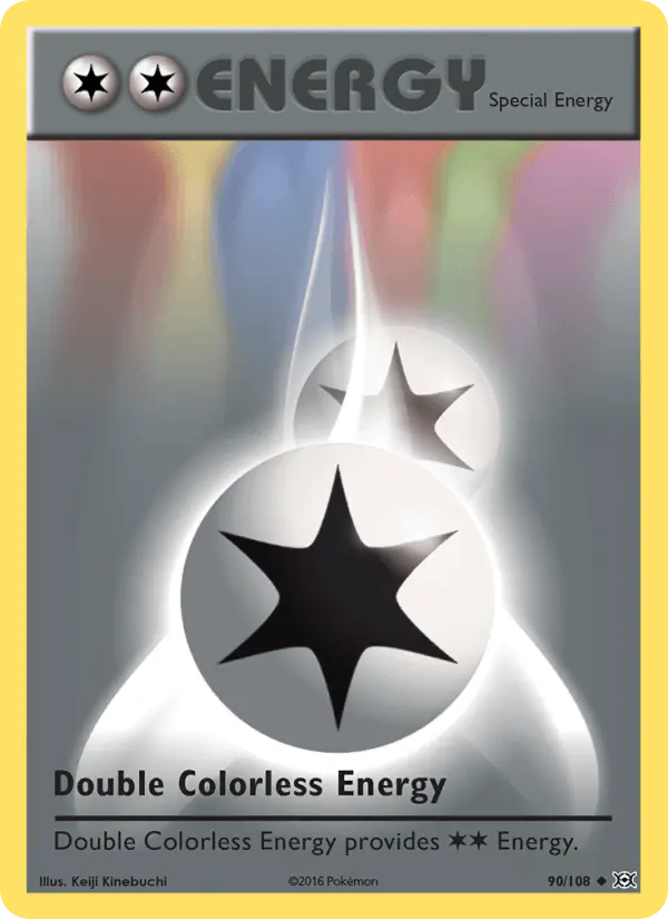 Carta Double Colorless Energy 90/108 de Evolutions