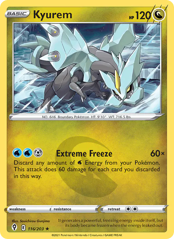 Carta Kyurem 116/203 de Evolving Skies