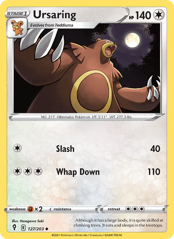 Carta Ursaring 127/203 de Evolving Skies