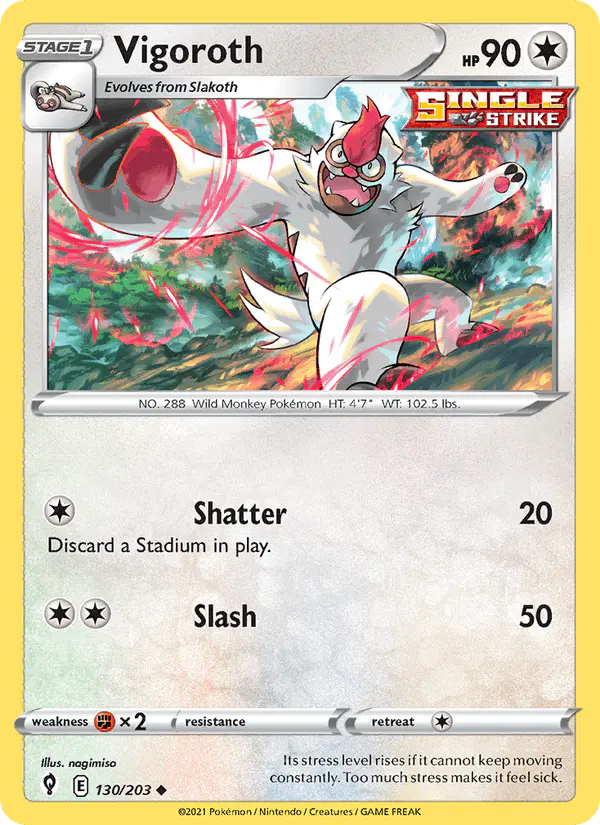 Carta Vigoroth 130/203 de Evolving Skies