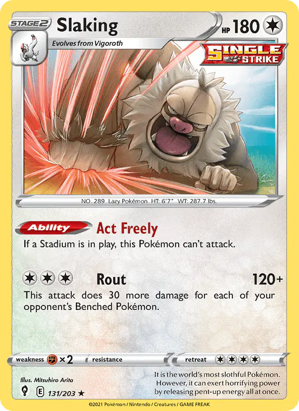 Carta Slaking 131/203 de Evolving Skies
