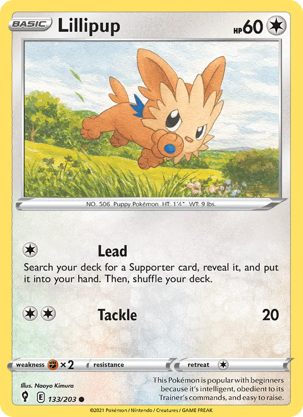 Carta Lillipup 133/203 de Evolving Skies