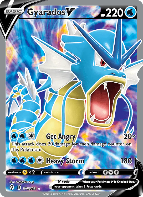 Carta Gyarados V 171/203 de Evolving Skies