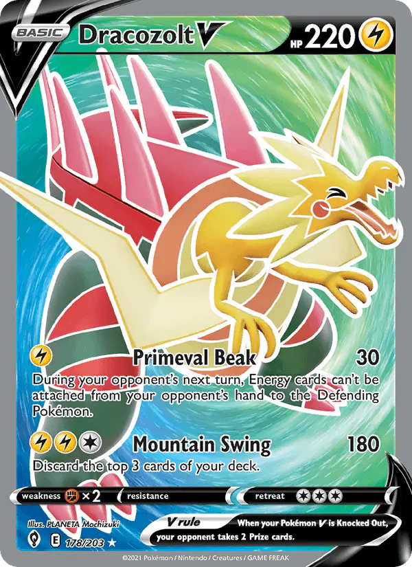 Carta Dracozolt V 178/203 de Evolving Skies