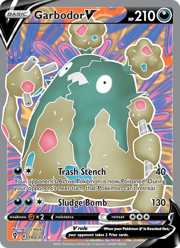 Carta Garbodor V 190/203 de Evolving Skies