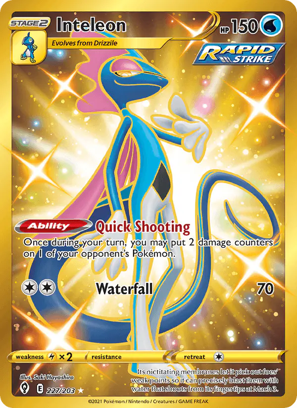 Carta Inteleon 227/203 de Evolving Skies