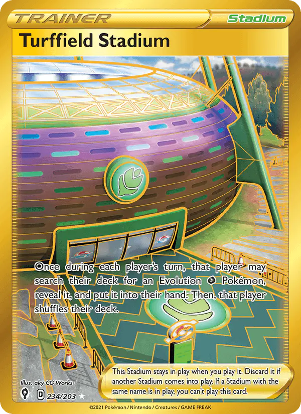 Carta Turffield Stadium 234/203 de Evolving Skies