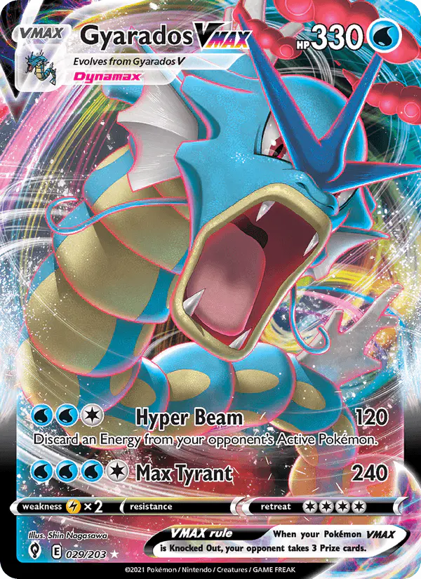 Carta Gyarados VMAX 029/203 de Evolving Skies