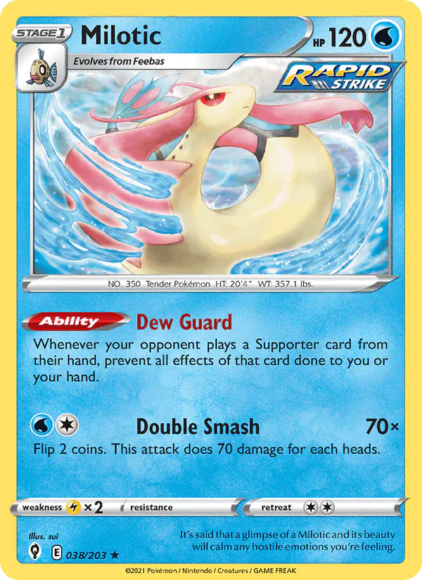 Carta Milotic 038/203 de Evolving Skies
