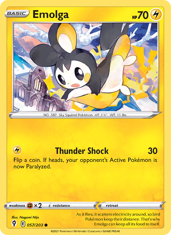 Carta Emolga 057/203 de Evolving Skies