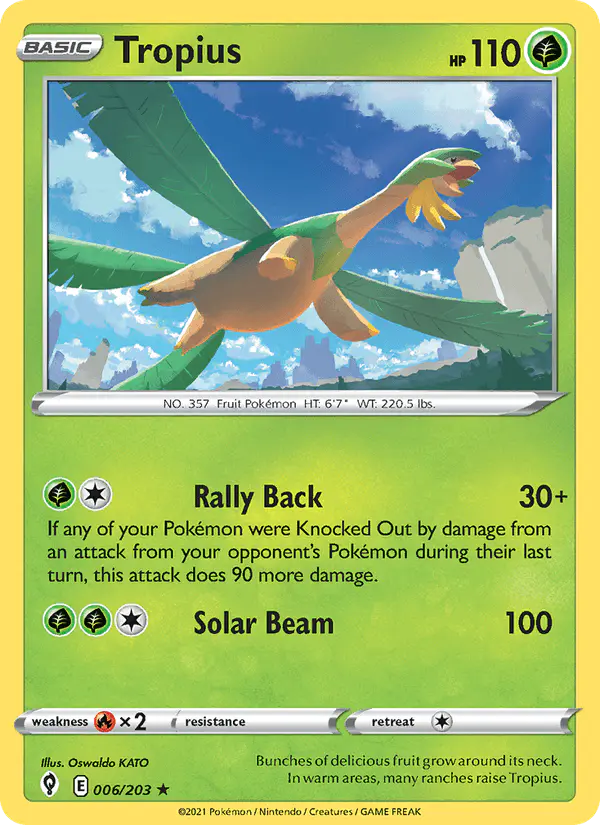 Carta Tropius 006/203 de Evolving Skies