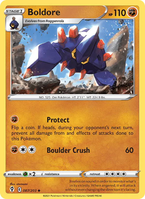 Carta Boldore 087/203 de Evolving Skies