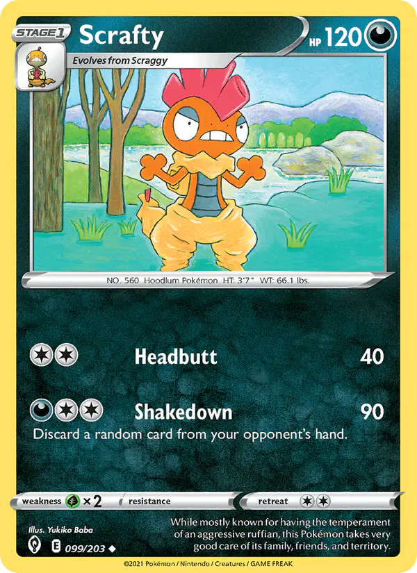 Carta Scrafty 099/203 de Evolving Skies