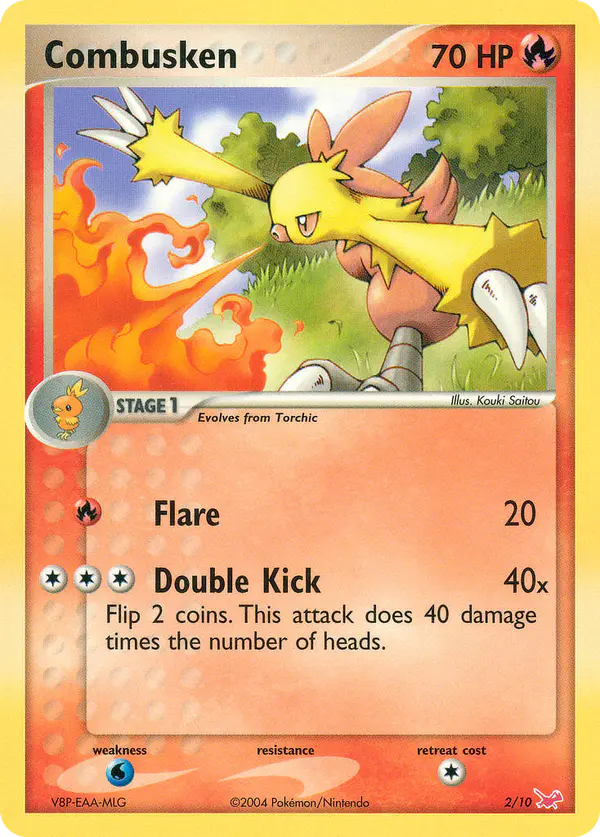 Carta Combusken 2/10 de EX trainer Kit (Latias)