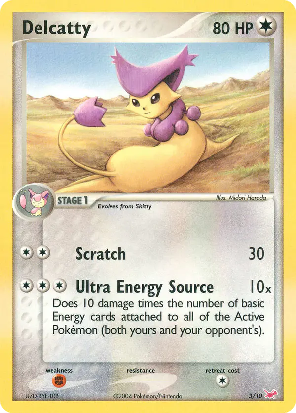 Carta Delcatty 3/10 de EX trainer Kit (Latias)