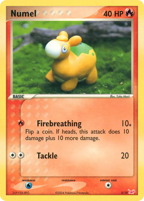 Carta Numel 5/10 de EX trainer Kit (Latias)