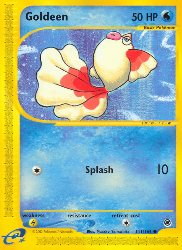 Carta Goldeen 111/165 de Expedition Base Set