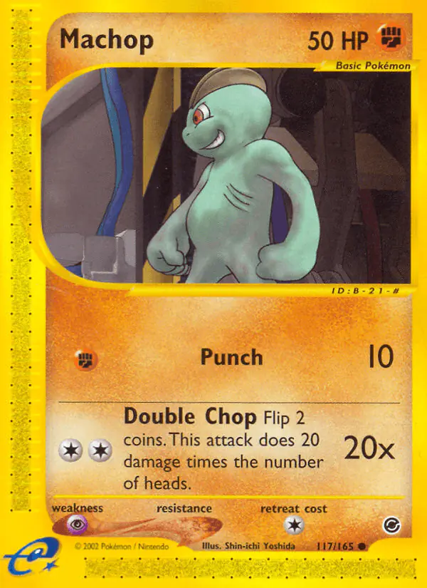 Carta Machop 117/165 de Expedition Base Set