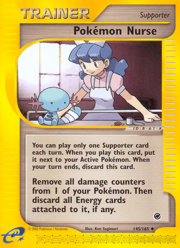 Carta Pokémon Nurse 145/165 de Expedition Base Set