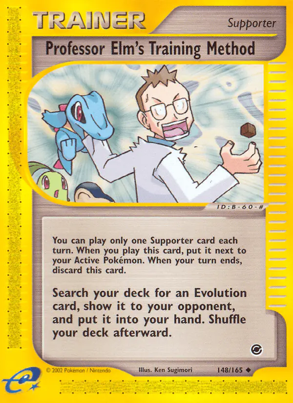 Carta Professor Elm's Training Method 148/165 de Expedition Base Set