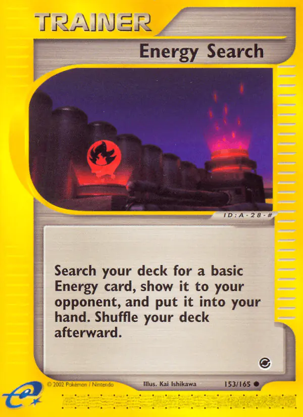 Carta Energy Search 153/165 de Expedition Base Set