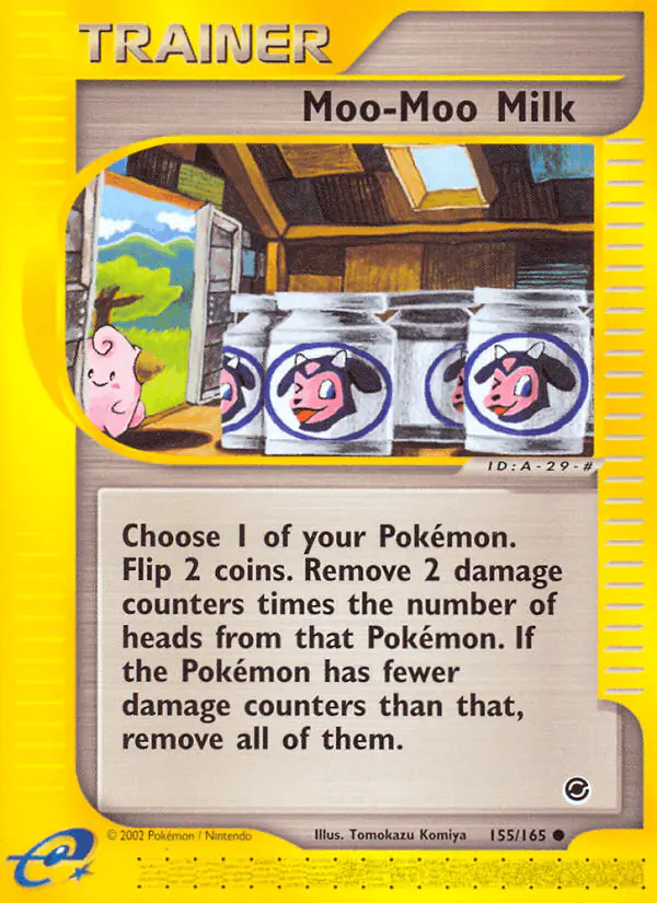 Carta Moo-Moo Milk 155/165 de Expedition Base Set
