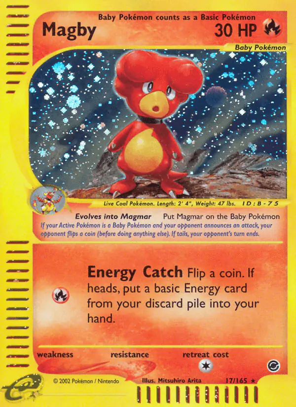Carta Magby 17/165 de Expedition Base Set