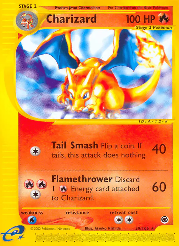 Carta Charizard 39/165 de Expedition Base Set