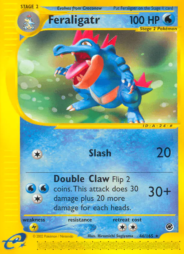 Carta Feraligatr 46/165 de Expedition Base Set
