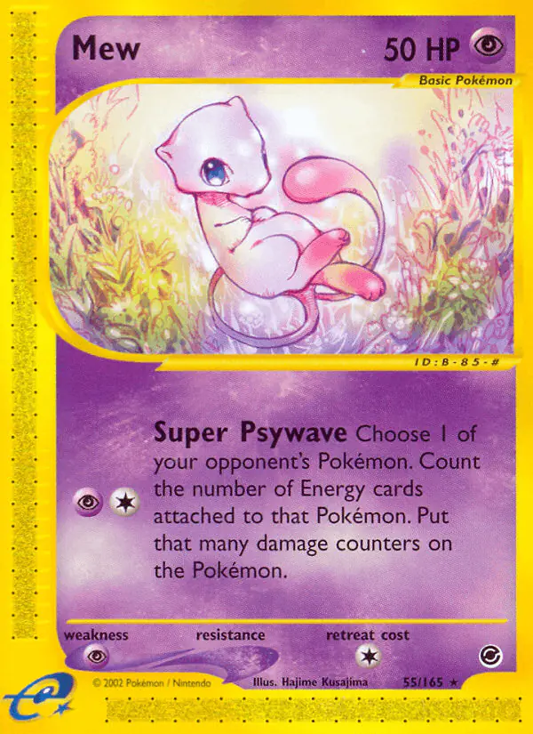 Carta Mew 55/165 de Expedition Base Set