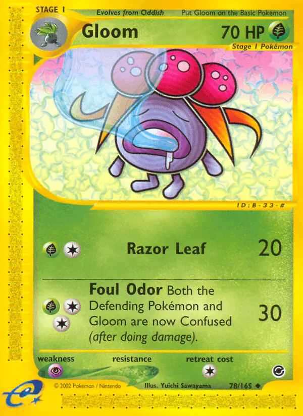Carta Gloom 78/165 de Expedition Base Set