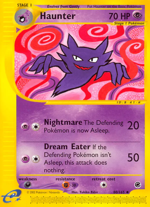 Carta Haunter 80/165 de Expedition Base Set
