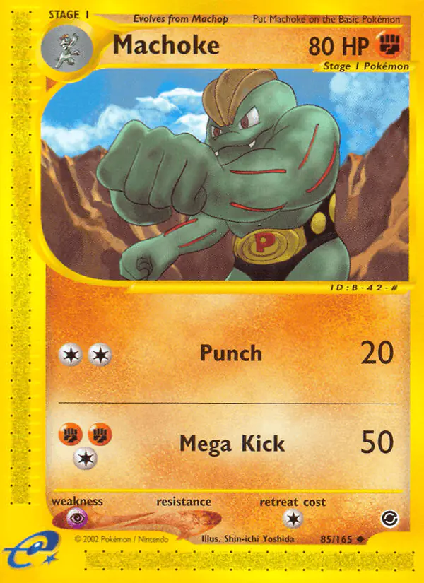 Carta Machoke 85/165 de Expedition Base Set