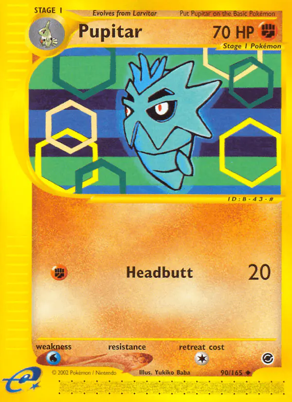 Carta Pupitar 90/165 de Expedition Base Set