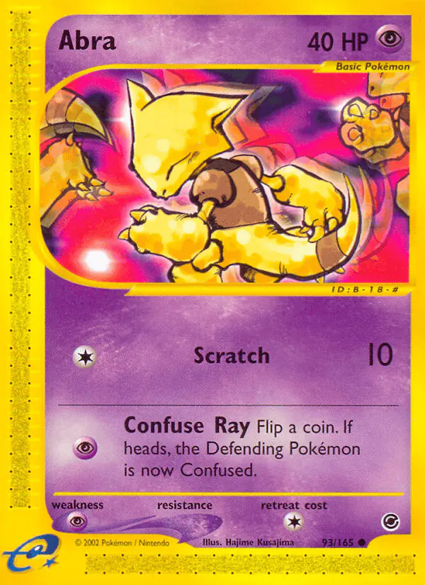 Carta Abra 93/165 de Expedition Base Set