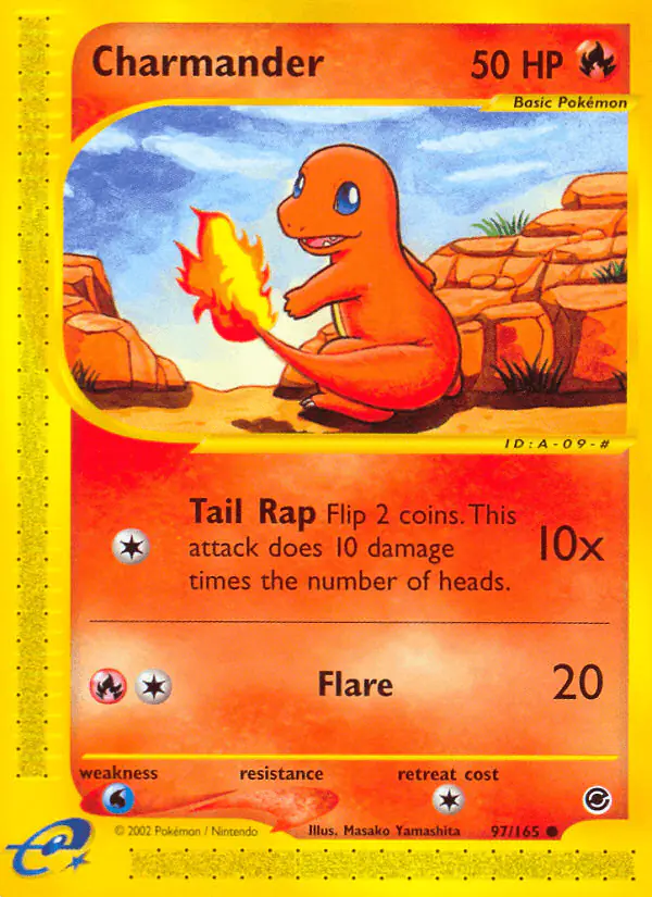Carta Charmander 97/165 de Expedition Base Set