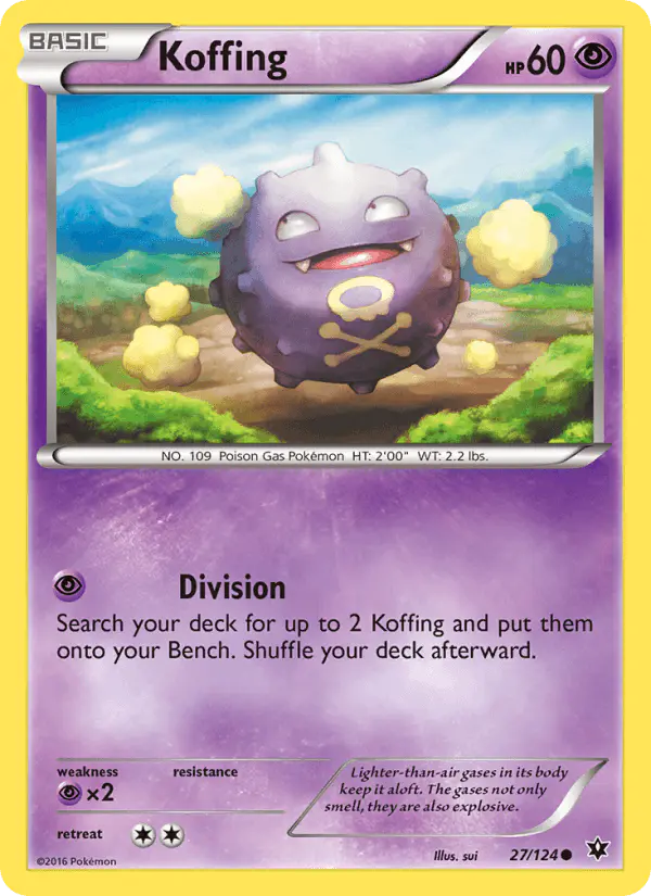 Carta Koffing 27/124 de Fates Collide
