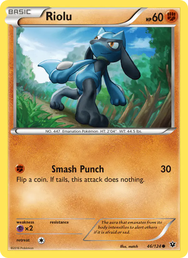 Carta Riolu 46/124 de Fates Collide