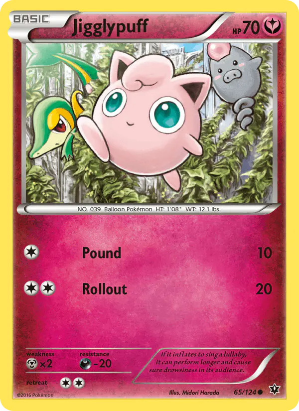 Carta Jigglypuff 65/124 de Fates Collide