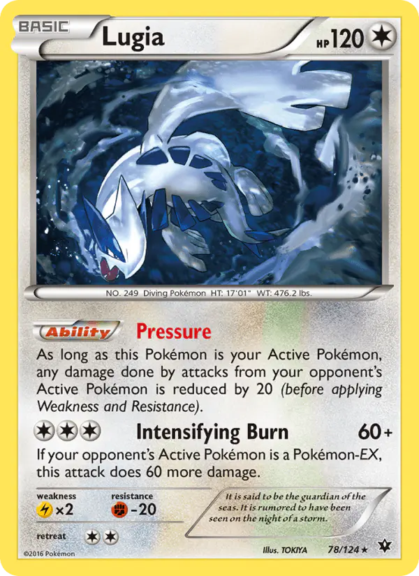 Carta Lugia 78/124 de Fates Collide