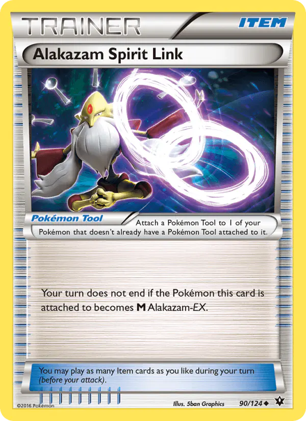 Carta Alakazam Spirit Link 90/124 de Fates Collide