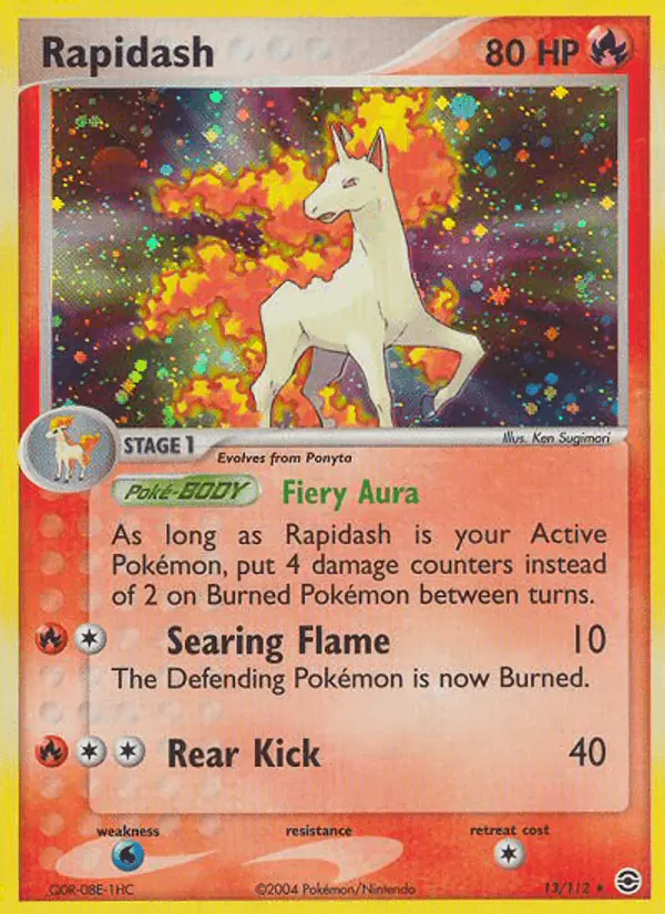 Carta Rapidash 13/112 de FireRed & LeafGreen