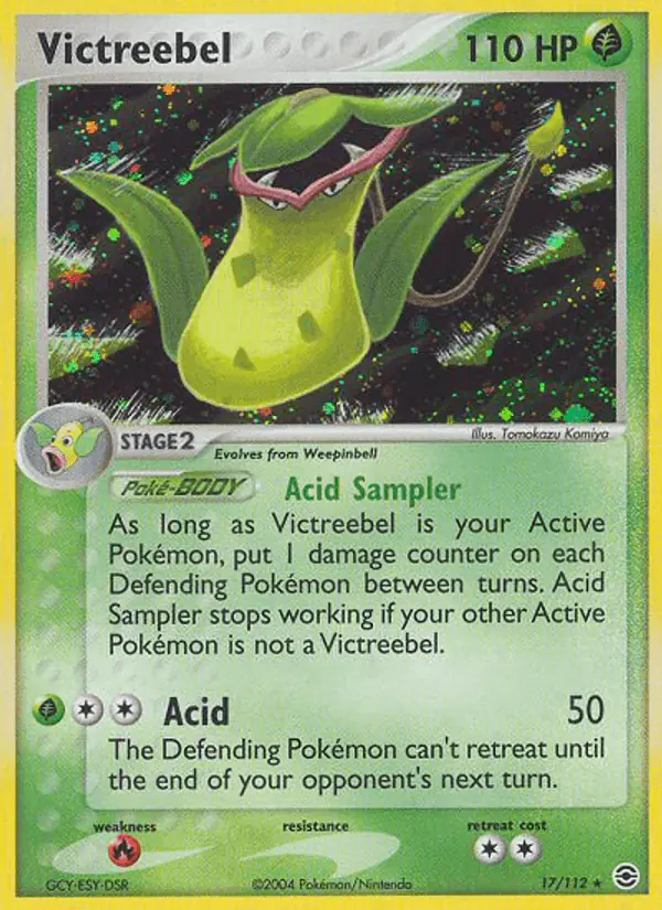 Carta Victreebel 17/112 de FireRed & LeafGreen