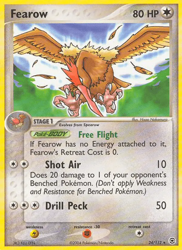 Carta Fearow 24/112 de FireRed & LeafGreen
