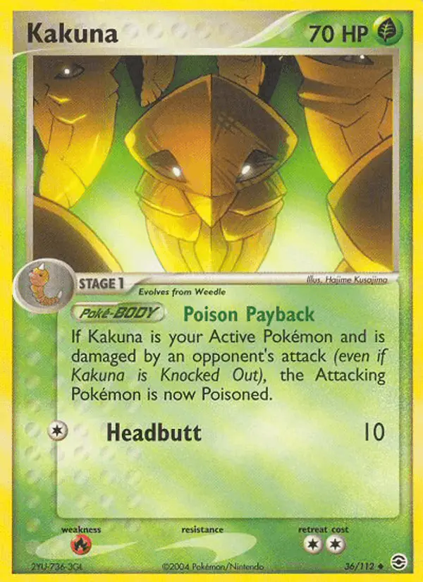 Carta Kakuna 36/112 de FireRed & LeafGreen