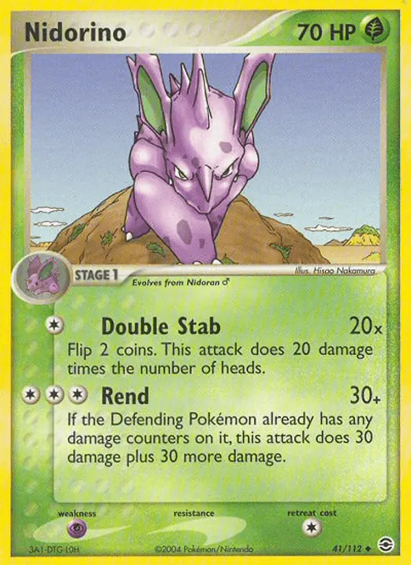 Carta Nidorino 41/112 de FireRed & LeafGreen