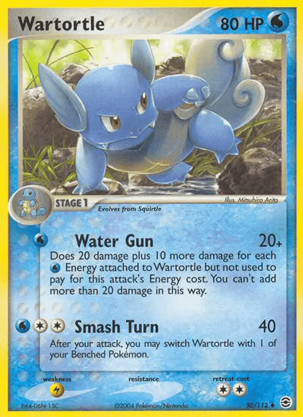 Carta Wartortle 50/112 de FireRed & LeafGreen