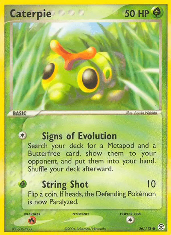 Carta Caterpie 56/112 de FireRed & LeafGreen