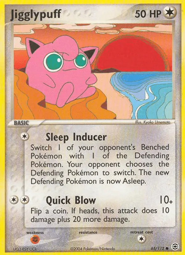 Carta Jigglypuff 65/112 de FireRed & LeafGreen