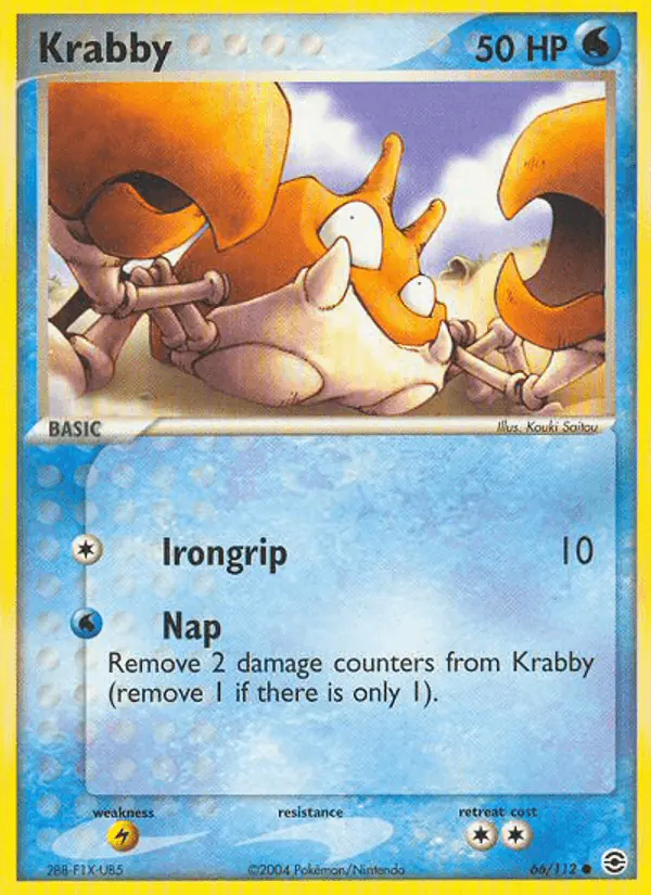Carta Krabby 66/112 de FireRed & LeafGreen